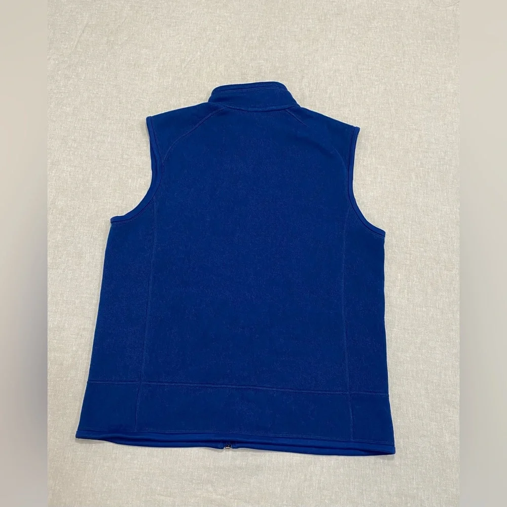 Patagonia Mens Blue Full-Zip Mock Neck Better Fleece Vest Size L Outdoor Hiking